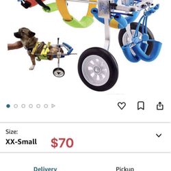  Adjustable Dog Cart/Wheelchair, for Pet/Doggie Wheelchairs with