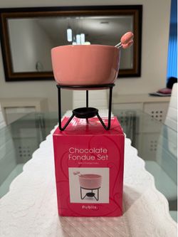 Chocolate Fondue Set with two fondue forks