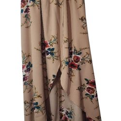 Strapless Floral Summer Dress