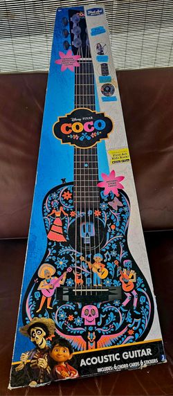 Disney Pixar Coco Miguel First Act Real Acoustic for Kids Guitar 
This beginner guitar is designed and sized especially for young players. Featuring g