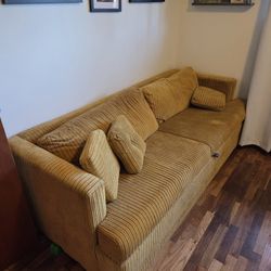 Vintage Corduroy Pull Out Couch