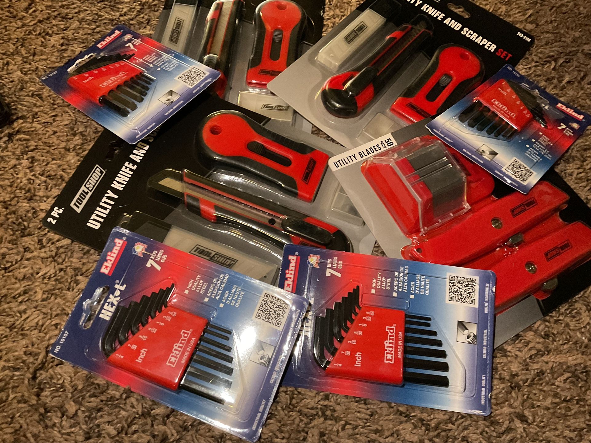 Utility Knife And Scraper Set With Free Hex L With Purchase