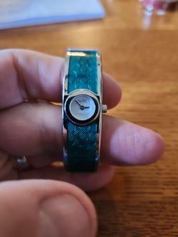 COACH Scout Stainless Steel Teal Green Bangle Women’s Watch