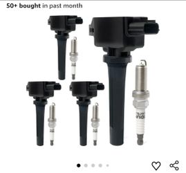 New Set of 4 Ignition Coil Packs & Iridium Spark Plugs Compatible with 2.0L 2.5L 2012-2019 Mazda 3, 2016-2018 3 Sport, 2014-2017 Mazda 6, 2016-2020 CX