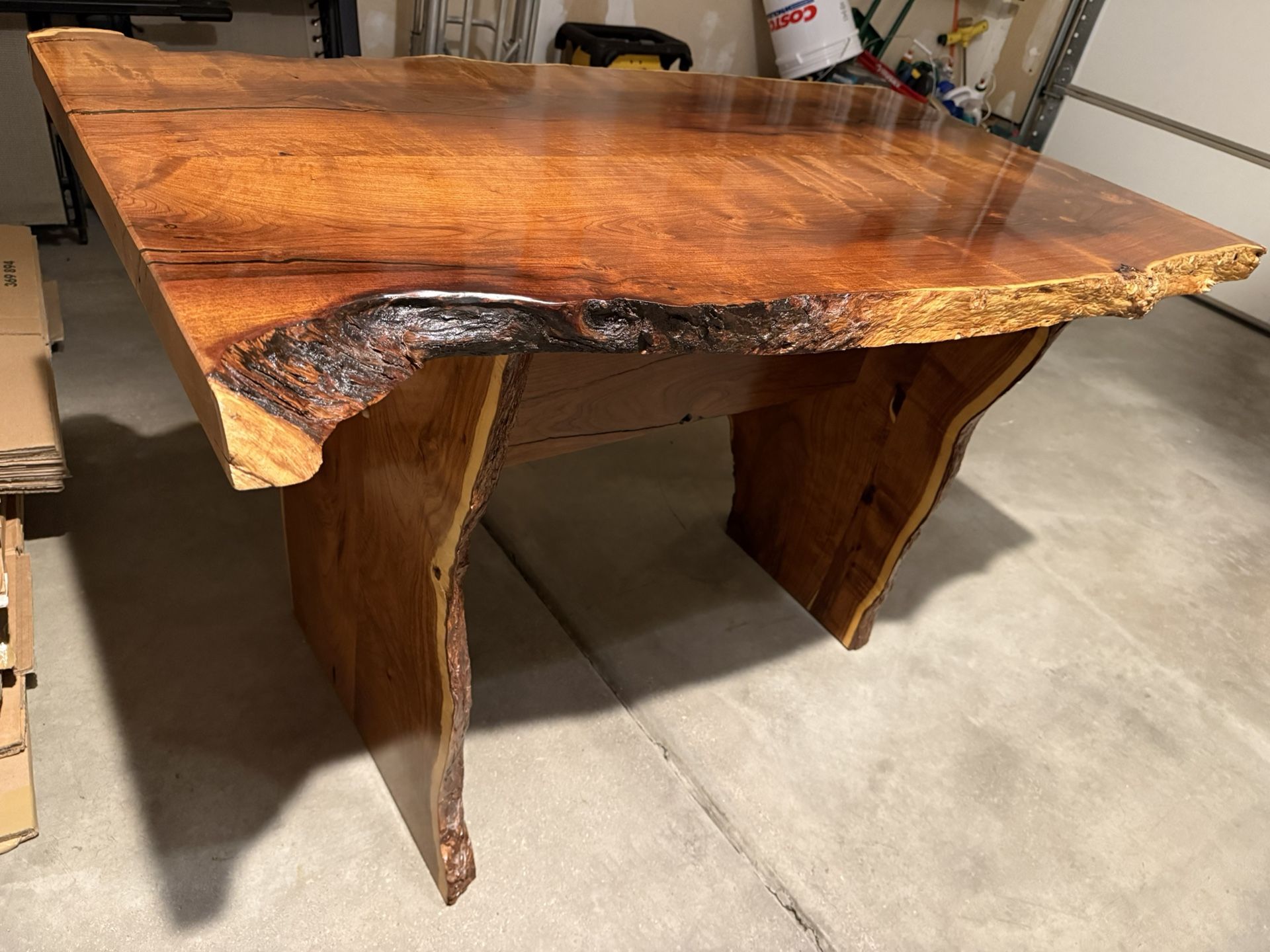 Solid Walnut Live Edge Table – Perfect for Kitchen, Dining, or Desk