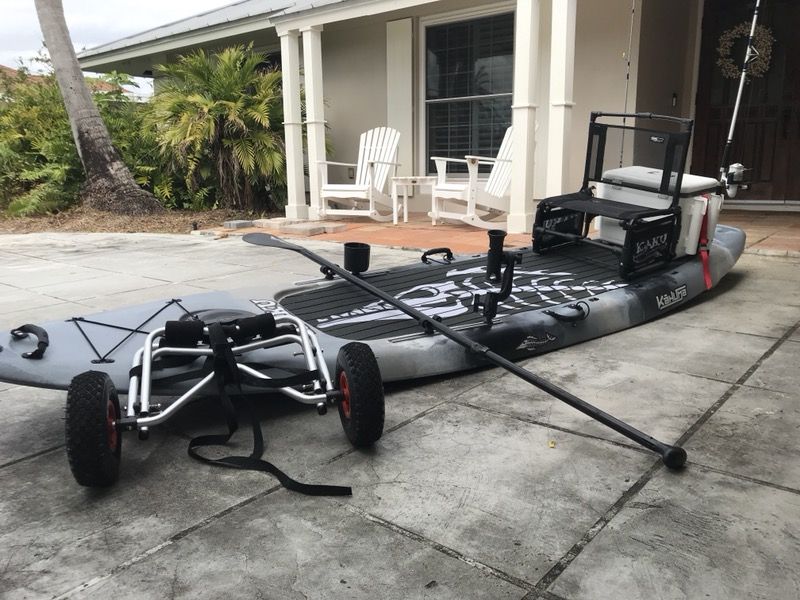 2017 Kaku Kahuna- Fishing SUP Kayak hybrid-whole package! Used 5 times!