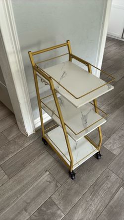 Bar cart gold