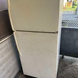 White Electric Refrigerator 