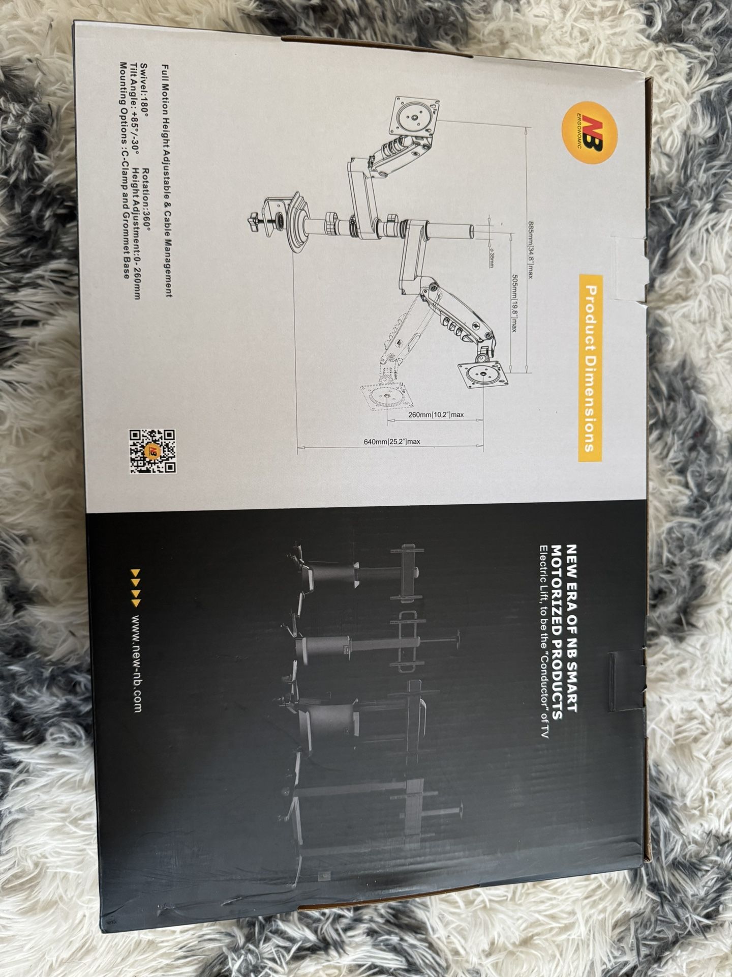MODEL-H180 MONITOR MOUNT 17"-27"