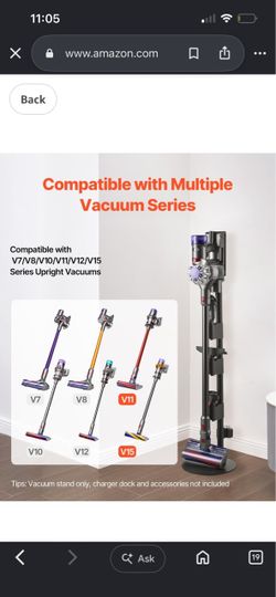 Dyson vacuum stand