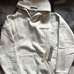 essential hoodie light oatmeal