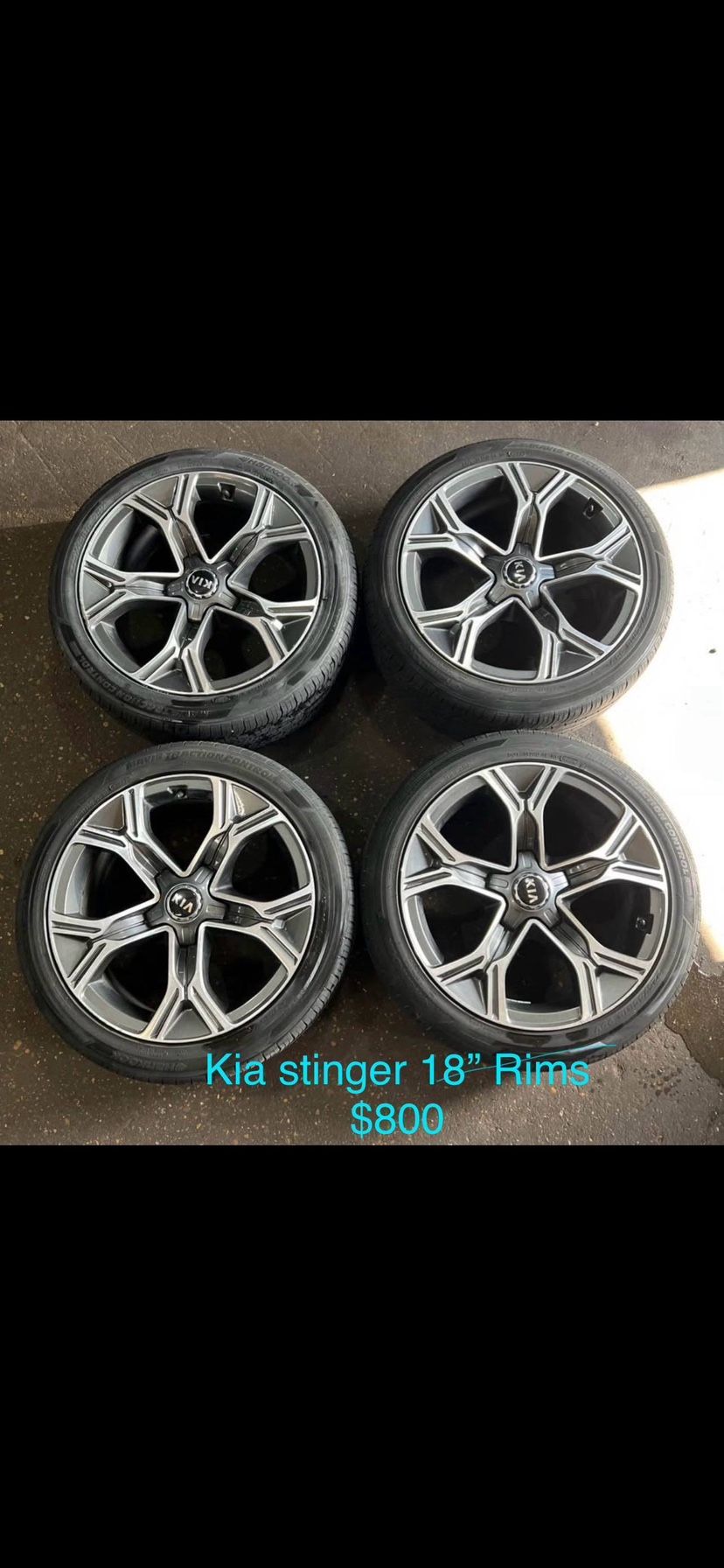 Kia Stinger 18” Rims (wheels & tires)
