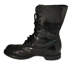 HH Brand 975 Military Combat Paratrooper Jump Men’s Size 11D Black Leather Boots

