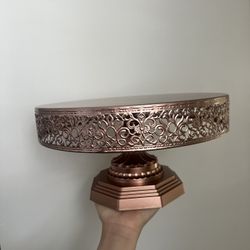 Rose gold 12” cake stand (Amalfi Decor)