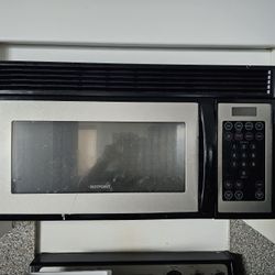 refrigerator and microwave 