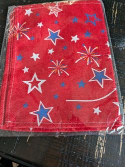 Fourth of July Patriotic cloth table runner