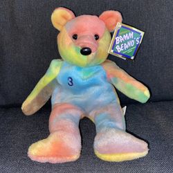 Vintage 1998 MLB Salvinos Bamm Beano's 9" Beanie Bear Alex Rodriguez #3 Mariners