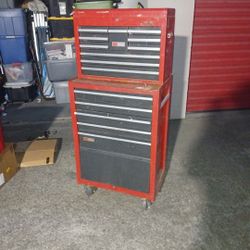 Vintage Combo Sears Craftsman Top 10-Drawer Chest Toolbox /6 Drawer Bottom Box