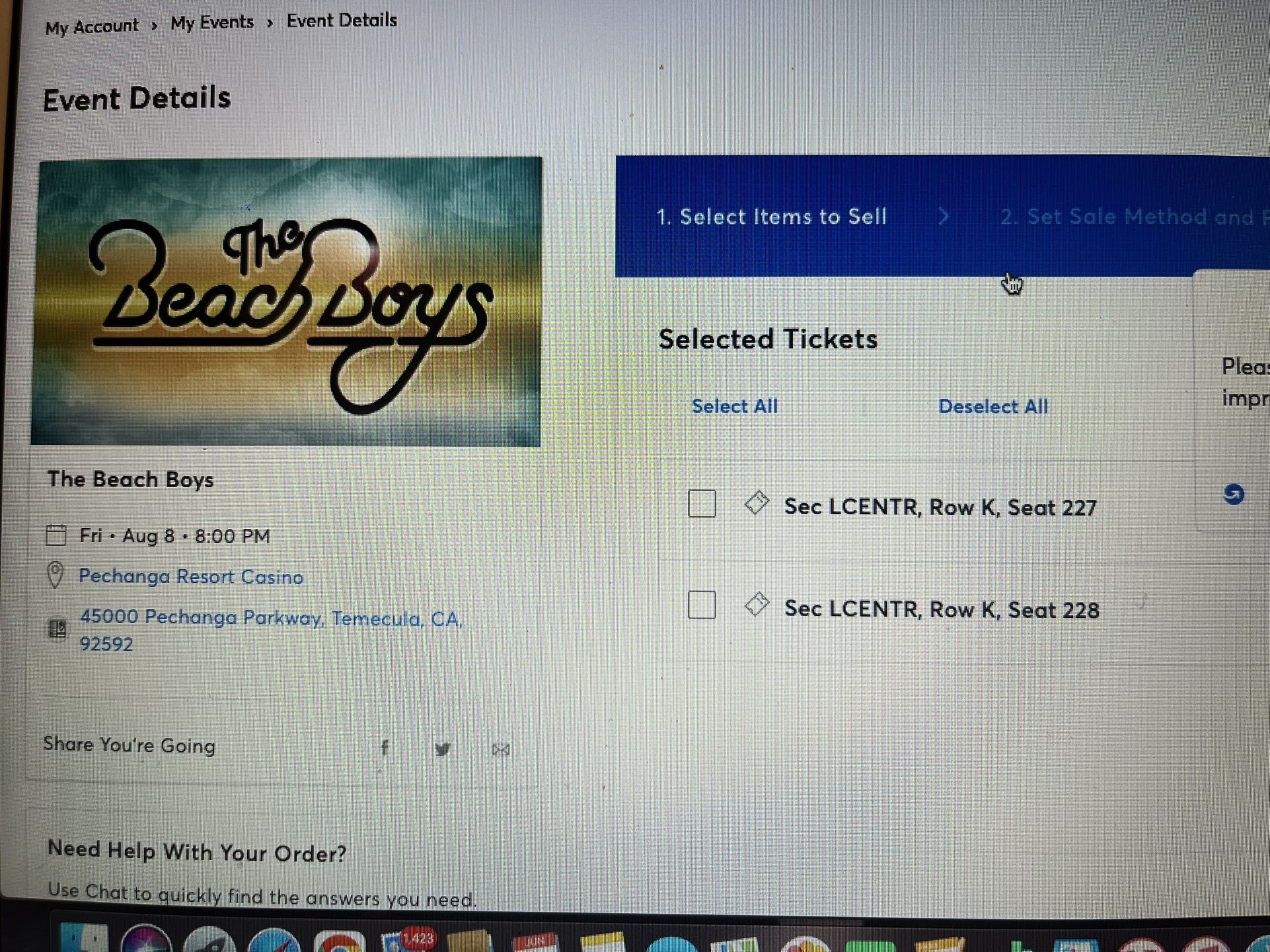 Beach Boys Tickets