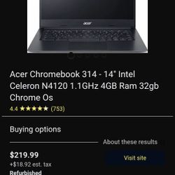 Acer Chromebook Intel Celeron
