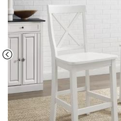 XBack Oak Counter Height Stool