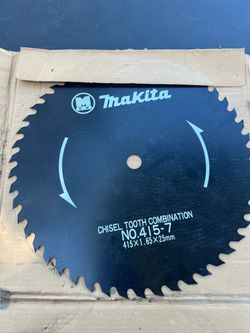 HUGE NEW NOS MAKITA CHISEL TOOTH COMBINATION CIRCULAR SAW BLADE 415MM 16-5/16"