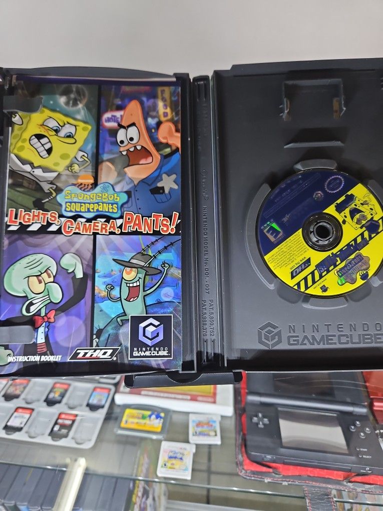 SpongeBob Squarepants Lights Camera Pants! Nintendo Gamecube