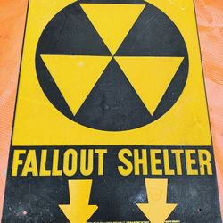 Older Fallout Shelter Sign