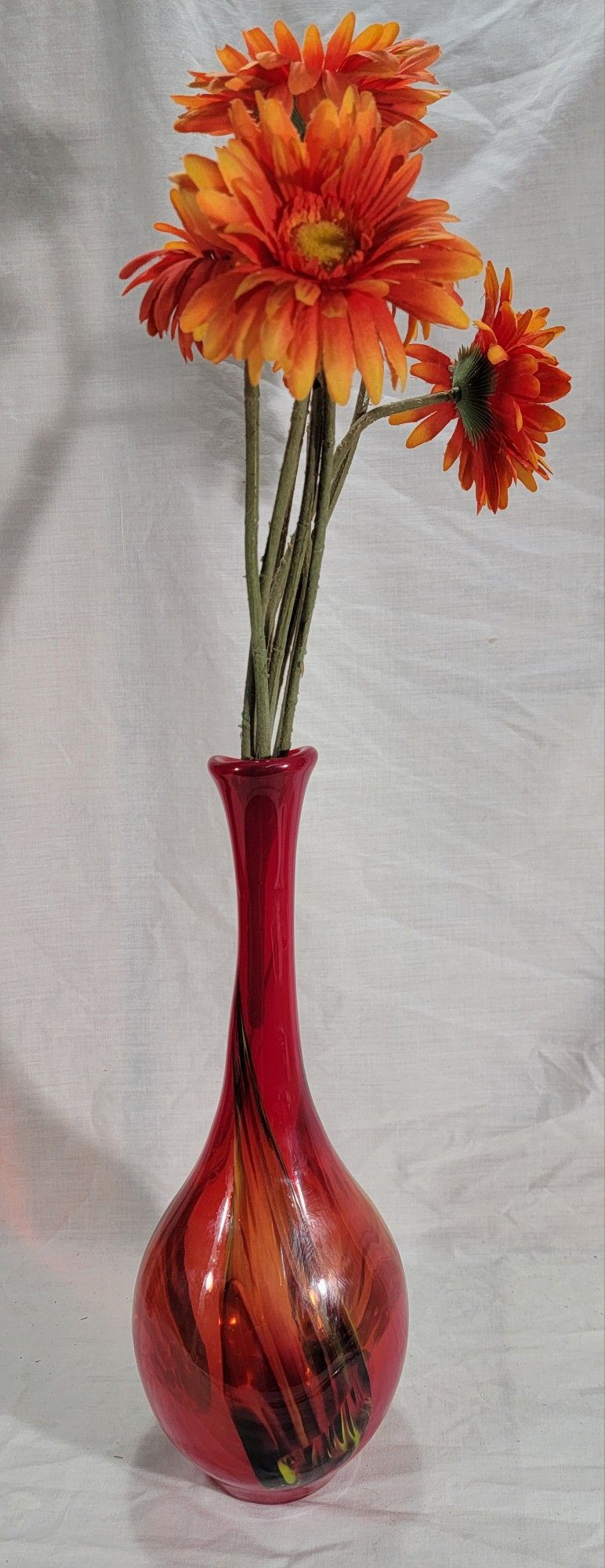 Pier One Hand Blown Glass Vase
