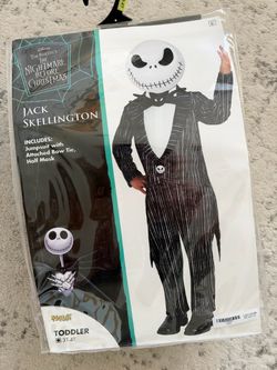 Jack Skellington Toddler Halloween Costume 3T-4T