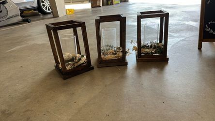 Wooden lanterns