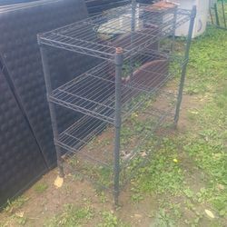 Metal Shelf With 4 Shelves 