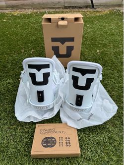 2026 Union Force Classic Snowboard Bindings – White – Size M/L – BRAND NEW