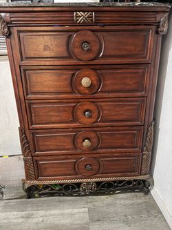 5 drawer Marble Top Drawer