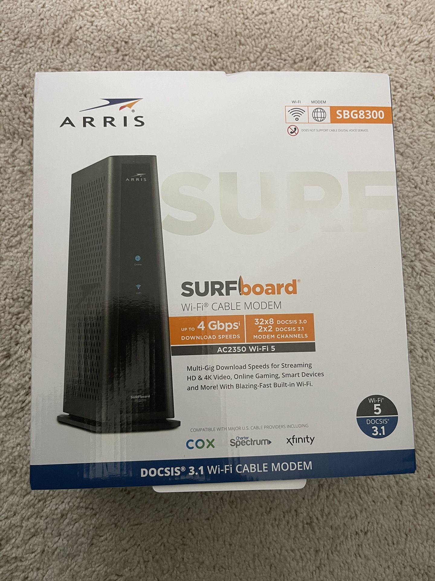 Modem Router Combo Arris SBG8300 Brand New UnOpened