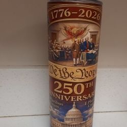 America 250. 20oz Coffee Tumbler with Straw