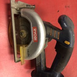 18v Ryobi Cordless Saw $25 Saw Only, No Battery