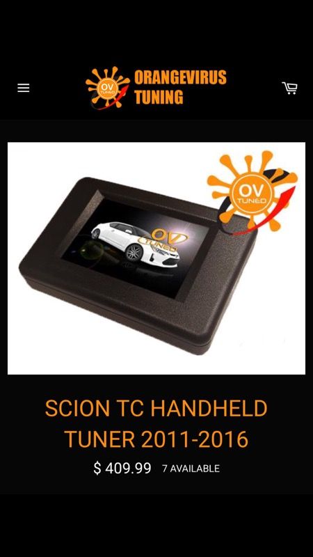 Scion tc orangevirus tuning kit