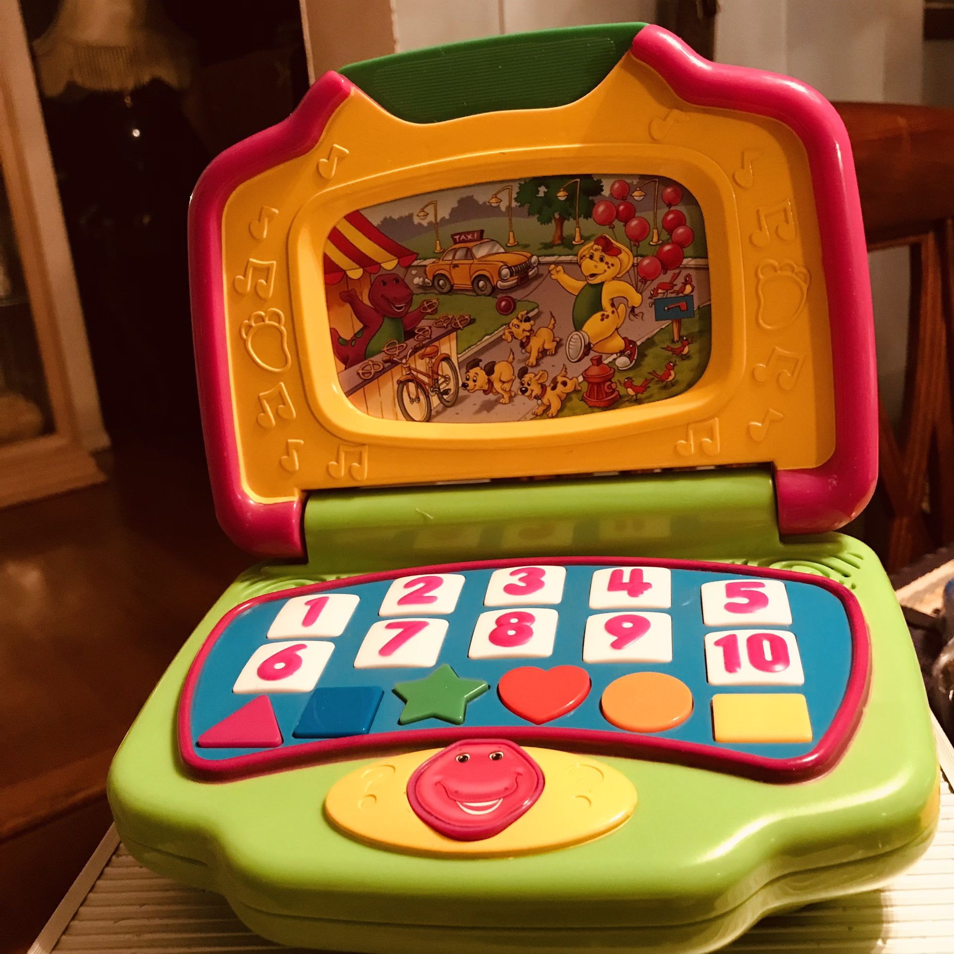 Barney’s Learning Laptop, With 5 Cartridges Works Great