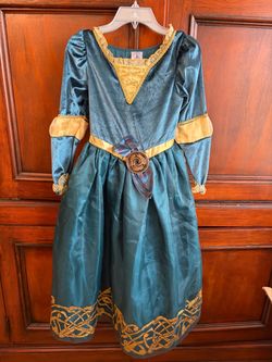 Disney store costume gown dress of princess Merida from Brave.