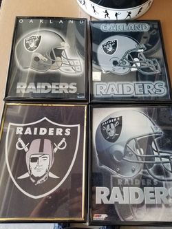 Oakland Raiders set of 4 frames