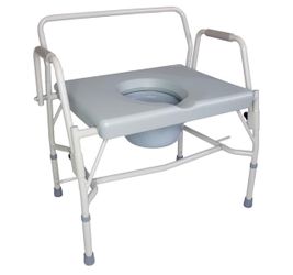 DMI Drop Arm Portable Toilet Commode