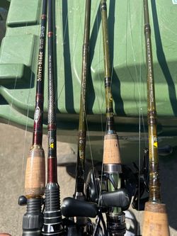 Lot of 5 HOGG Bass Rods