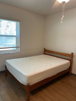 Solid wood bed , full , simple design