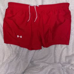 Red Under Armor Shorts