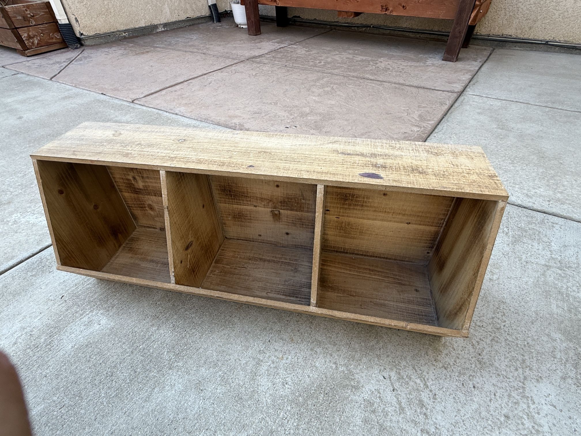 Wood cubbies