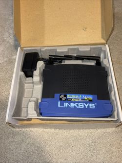 Vintage - Linksys WRT54GS Wireless G 2.4 GHz Broadband Router 4-Port 54 Mbps