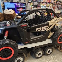 At inland center mall 
Financing available 
Delivery available 
Layaway available 
12v 24v 48v 
Free speaker on your purchase if mention this post