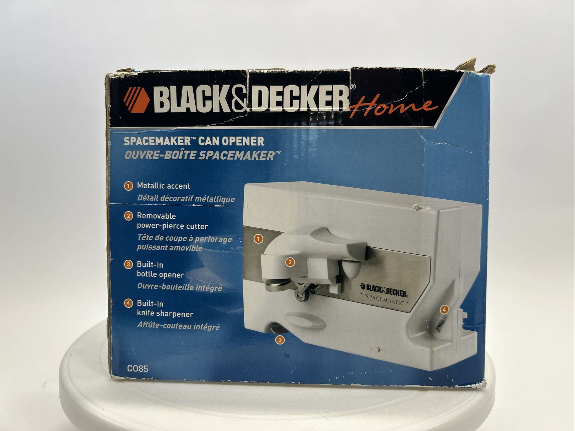 Vintage Black & Decker SpaceMaker Under Cabinet Can Opener C085 Tested Works