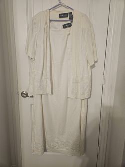White 2 pc dress